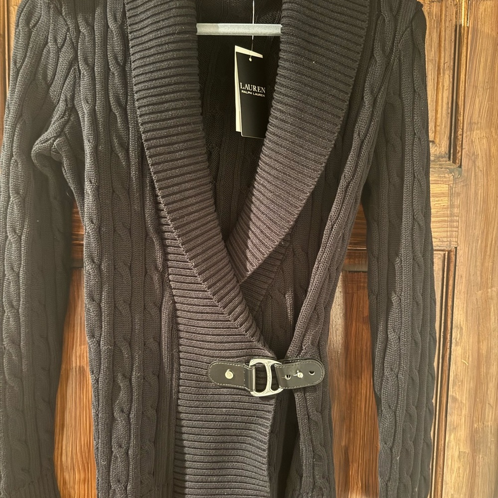 Ralph Lauren Black Knit Cardigan